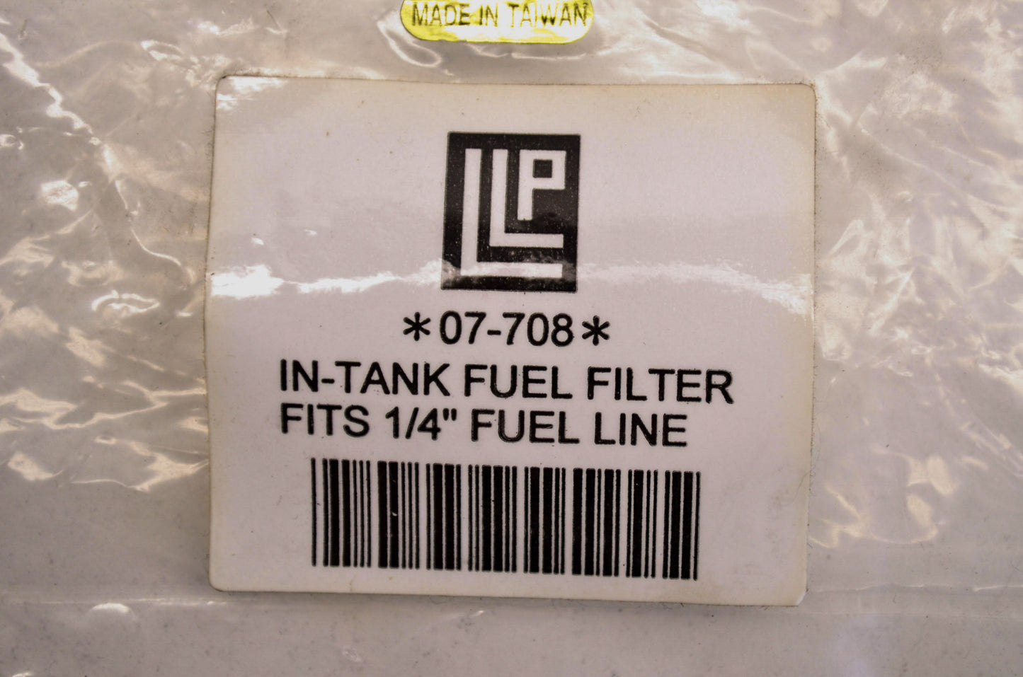 New LLP In-Tank Fuel Filter 1/4' NOS
