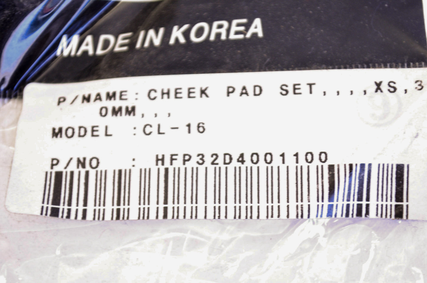 Cheek Pads XS 30mm NOS