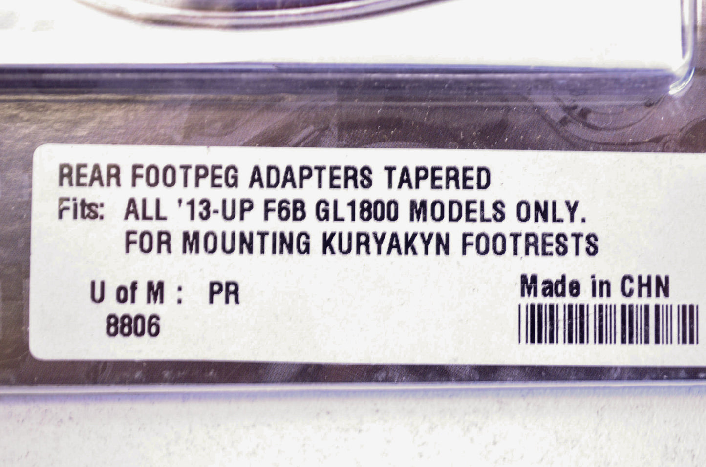 Rear Tapered Footrest Adapter Kit NOS