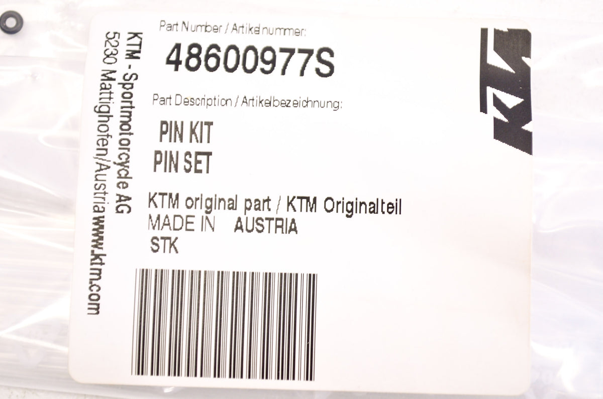 OEM KTM 48600977S Pin Kit NOS