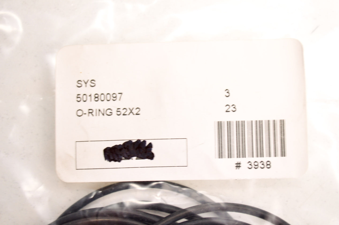 OEM KTM 50180097 O-Ring 52X2 NOS
