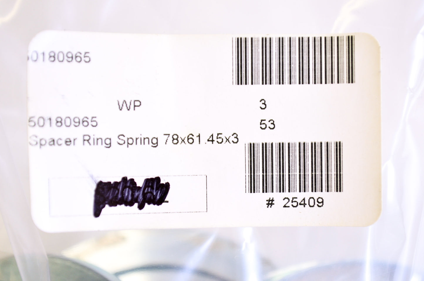 OEM KTM 50180965 Spacer Ring 78x61.45x3 NOS