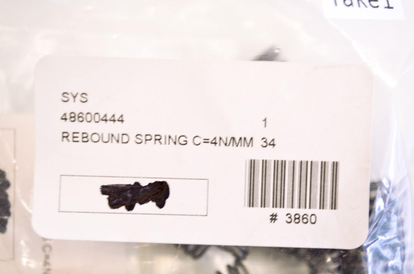 OEM KTM 48600444 Rebound Spring NOS