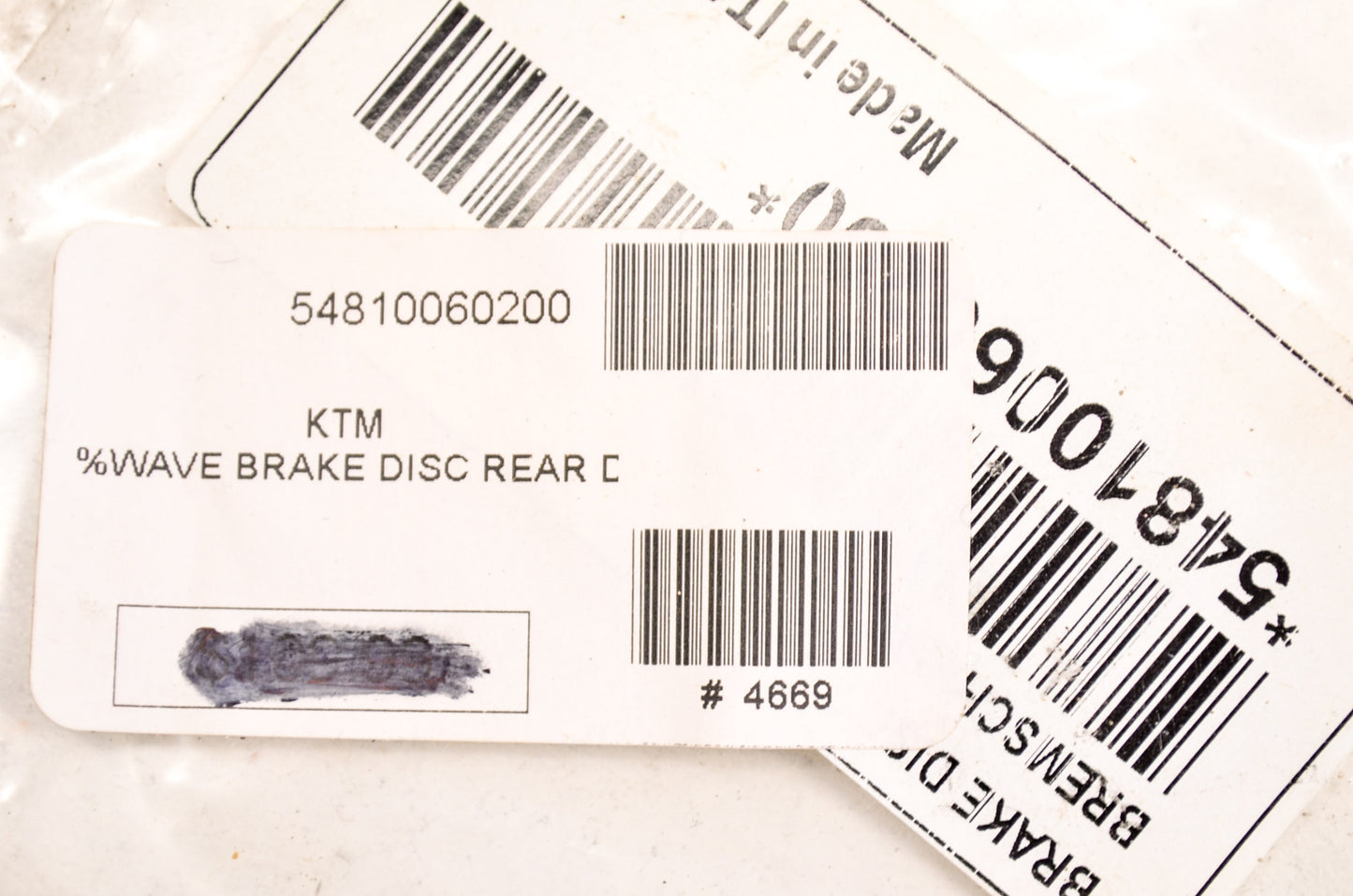 New OEM KTM Rear Wave Brake Disc NOS
