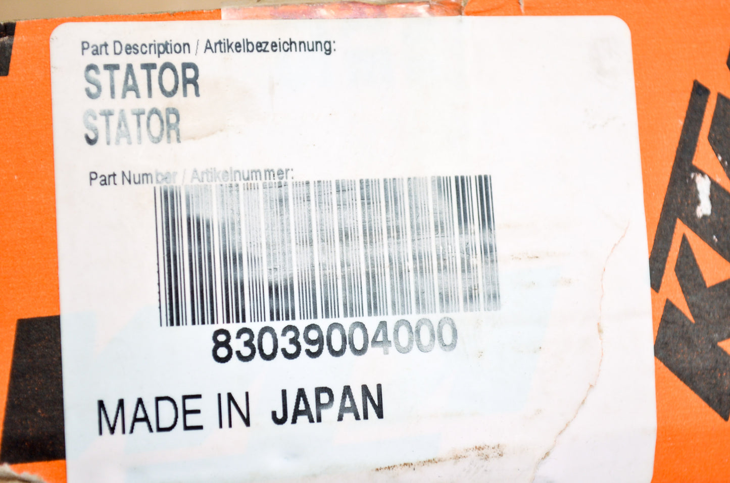 OEM KTM 83039004000 Stator NOS