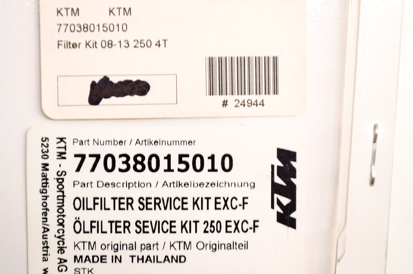 New OEM KTM Oil Filter Service Kit NOS