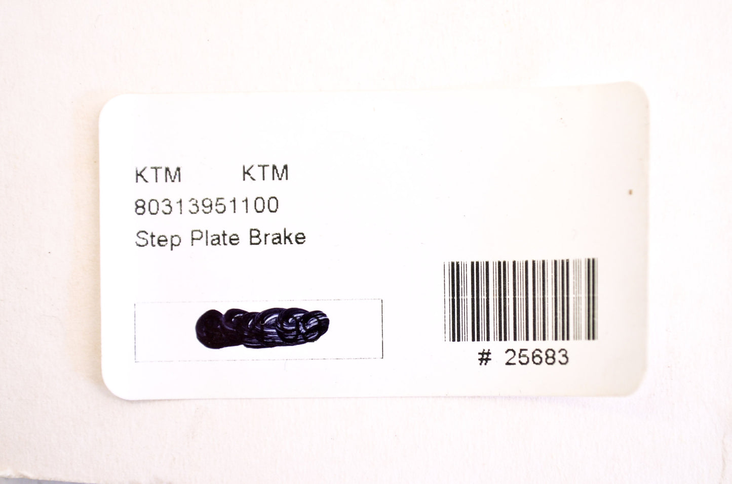New OEM KTM Brake Lever Step Plate Husaberg NOS