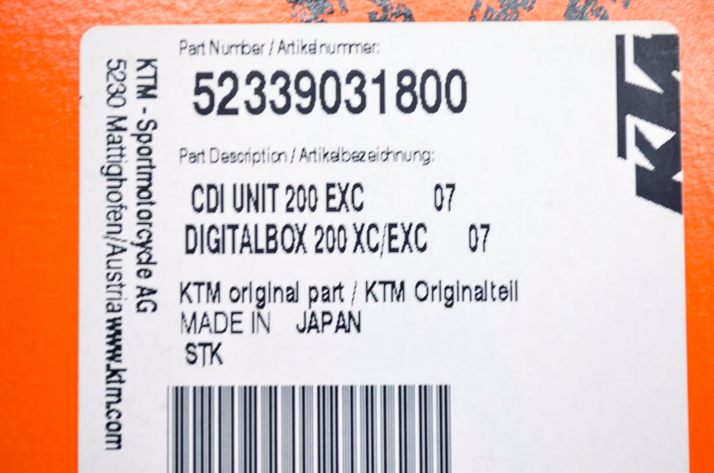 New OEM KTM CDI Unit NOS