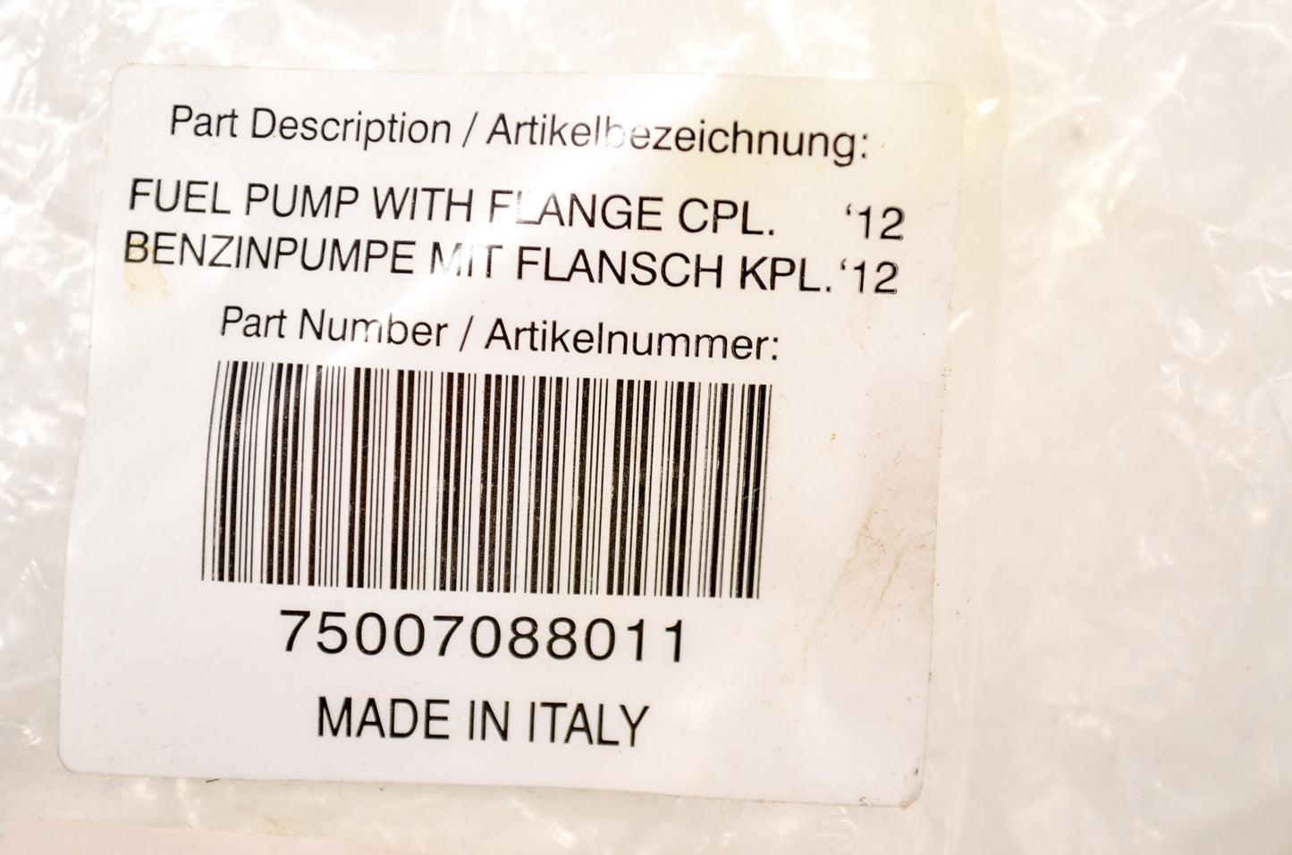 New OEM KTM Complete Fuel Pump with Flange NOS