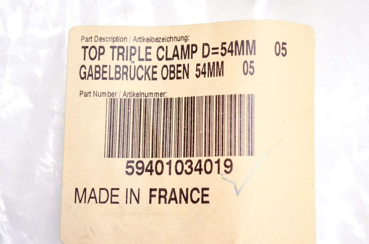 New OEM KTM Top Triple Clamp 54mm NOS