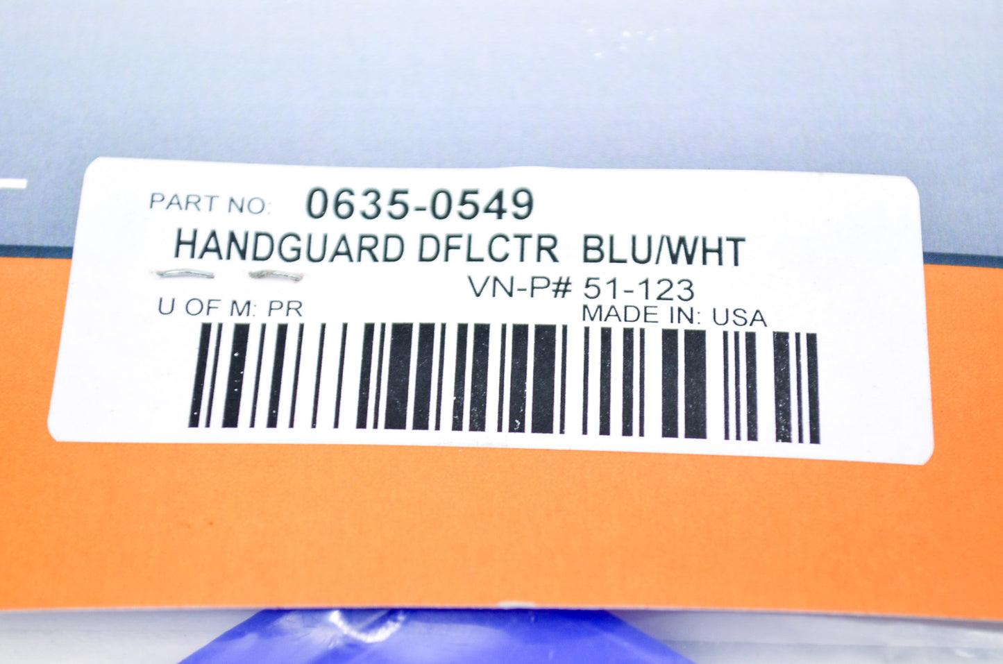 New Moose Racing Handguard Deflector Kit Blue/White NOS