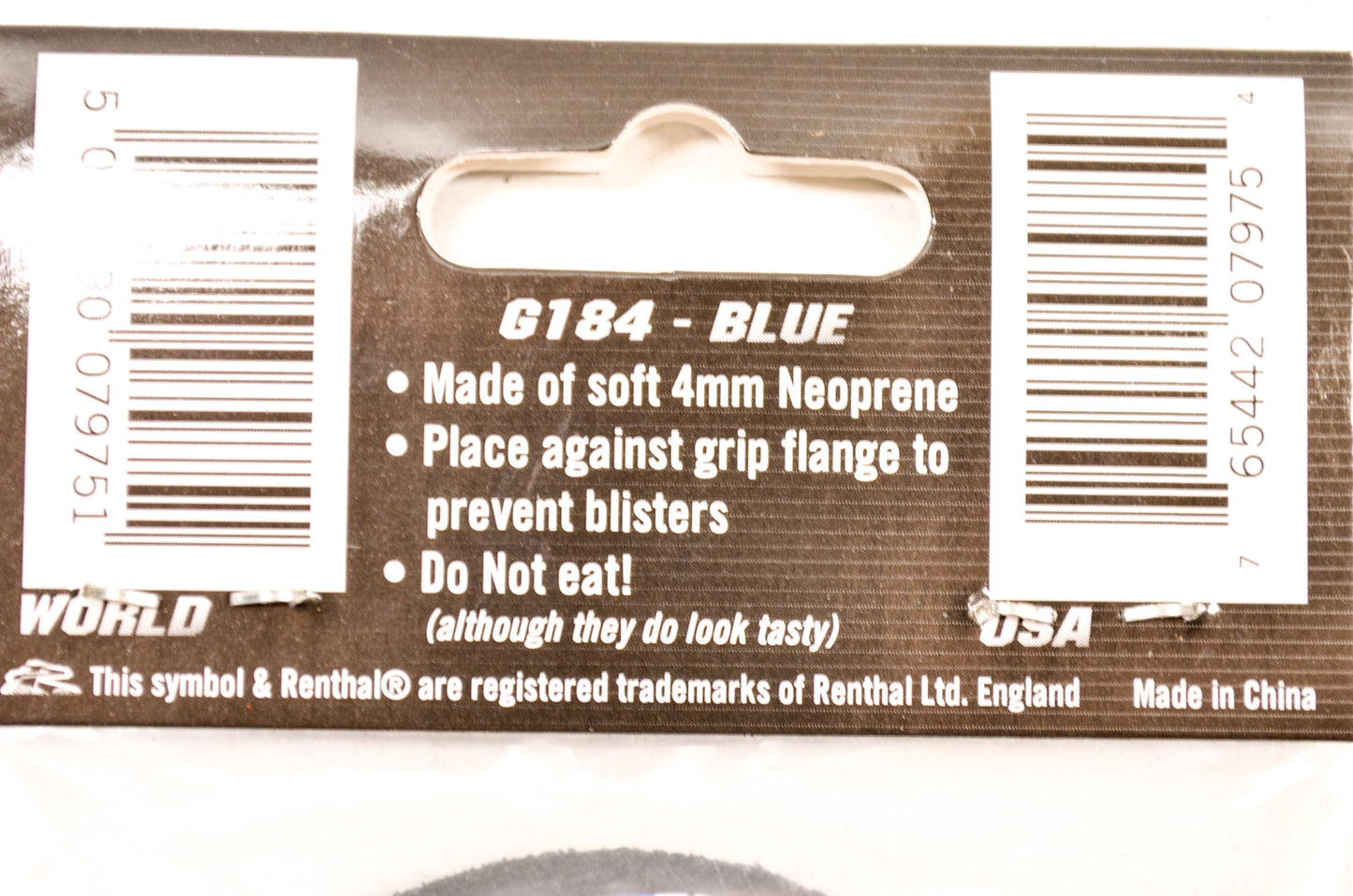 New Renthal Blue Grip Donuts QTY 2 NOS
