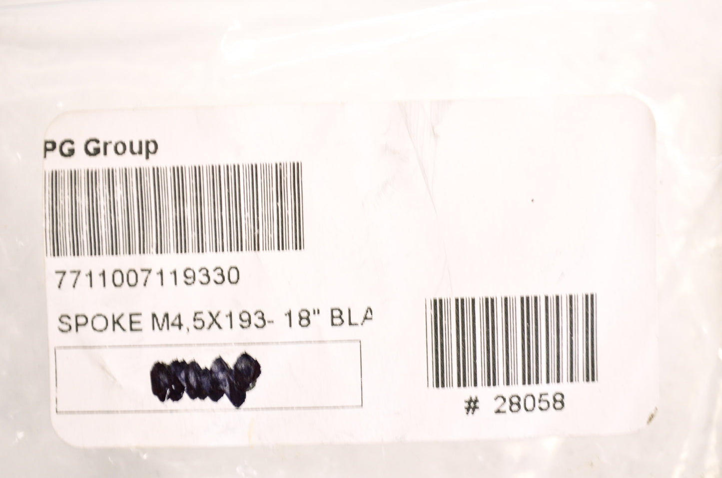 New OEM KTM Black Spoke 4.5x193 18' NOS