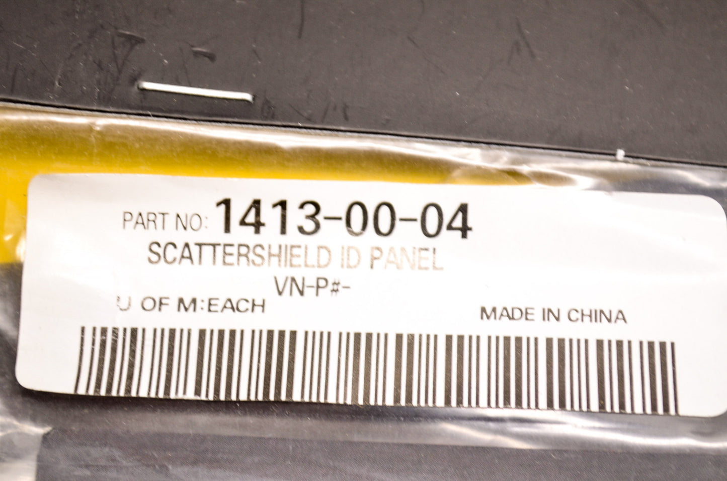 Thor 1413-00-04 Scattershield Protector Number plate Kit NOS