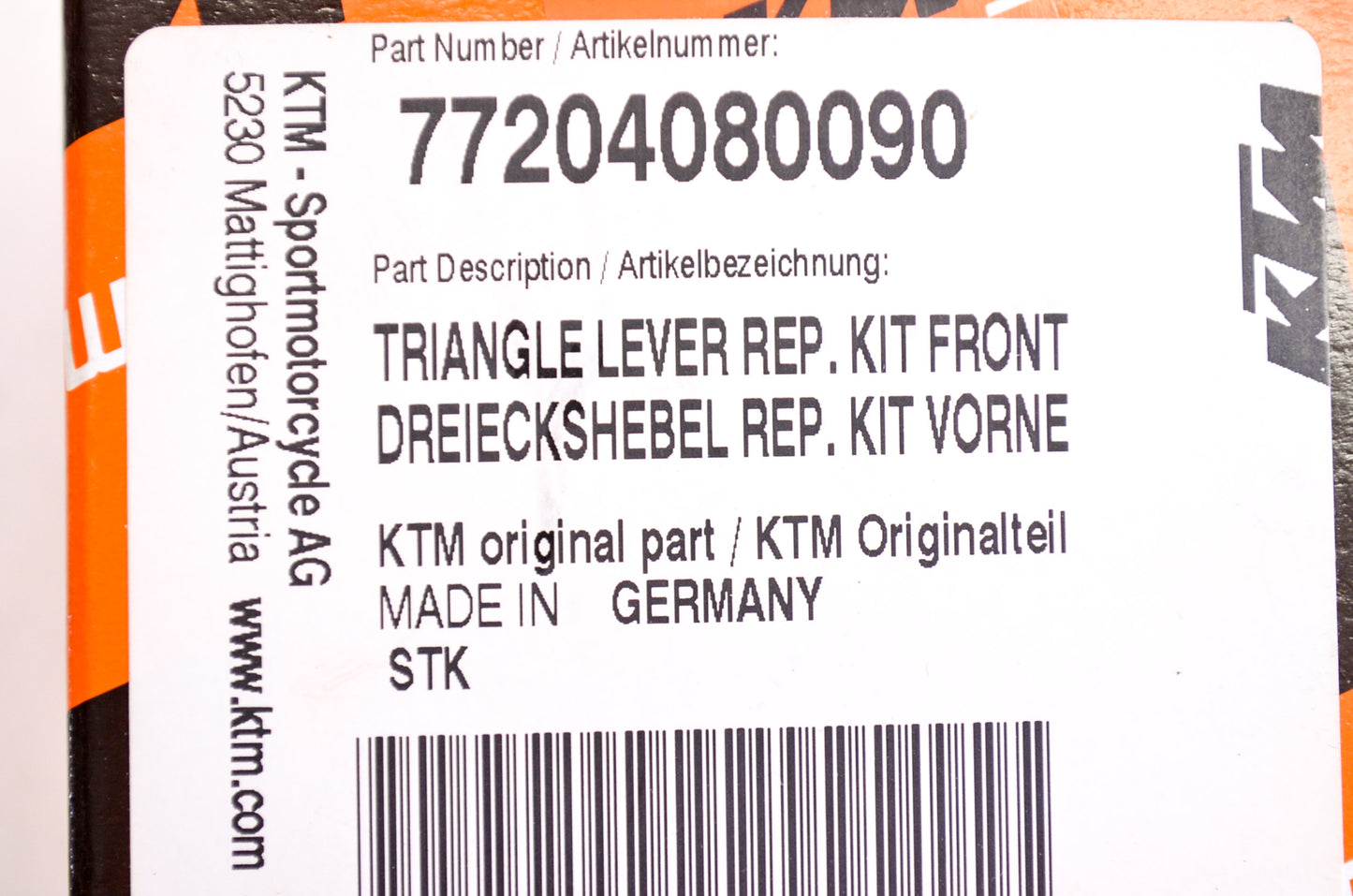 Triangle Lever Repair Kit NOS