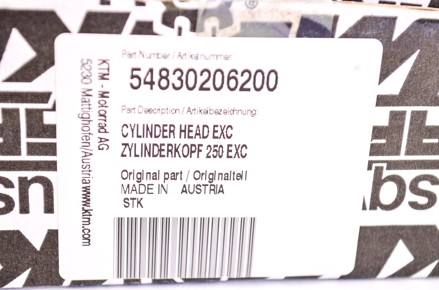Cylinder Head 250 XC-W NOS