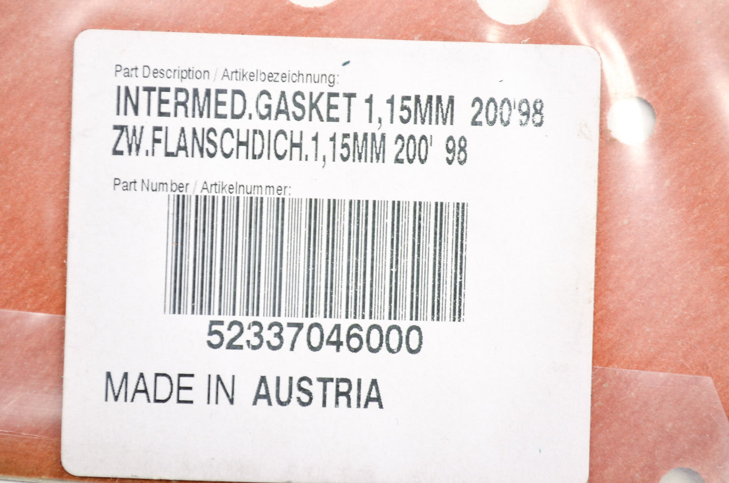 OEM KTM 52337046000 Intermediate Disc 1.15mm NOS