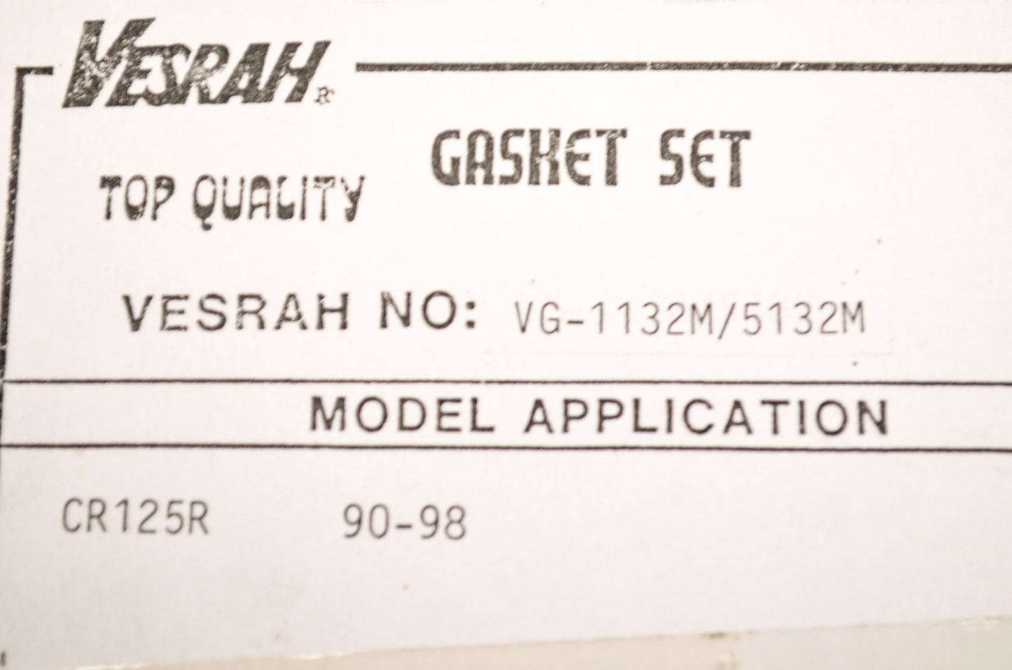 Top End Gasket Kit NOS