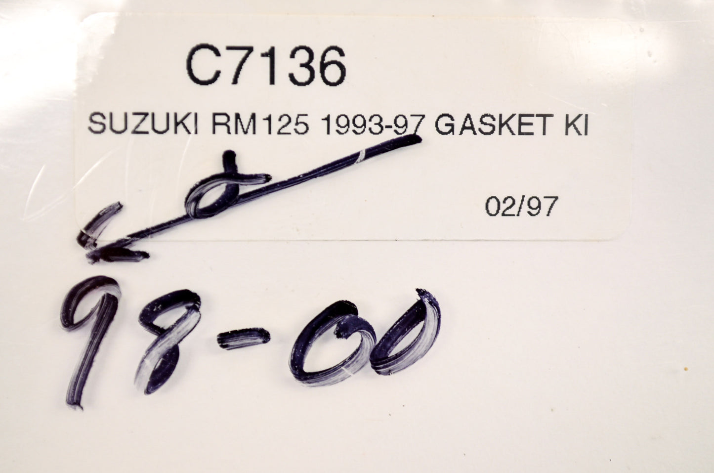 Top End Gasket Kit RM125 1993-2005 NOS