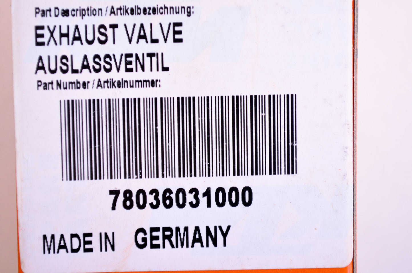 OEM KTM 78036031000 Exhaust Valve NOS