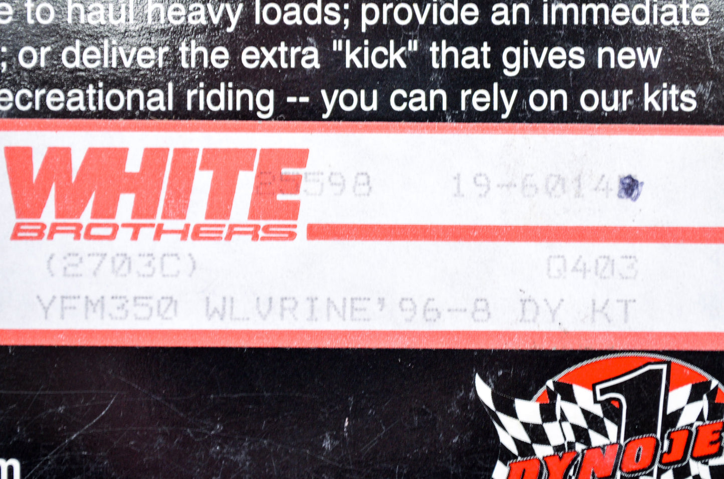 Jet Kit Stage 1 YFM 350 Wolverine 1996-1998 NOS