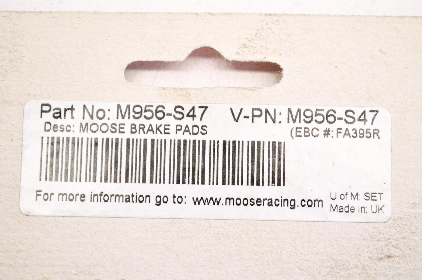 Moose Racing M956-S47, FA395R Brake Pad Pair R Series Arctic Cat NOS