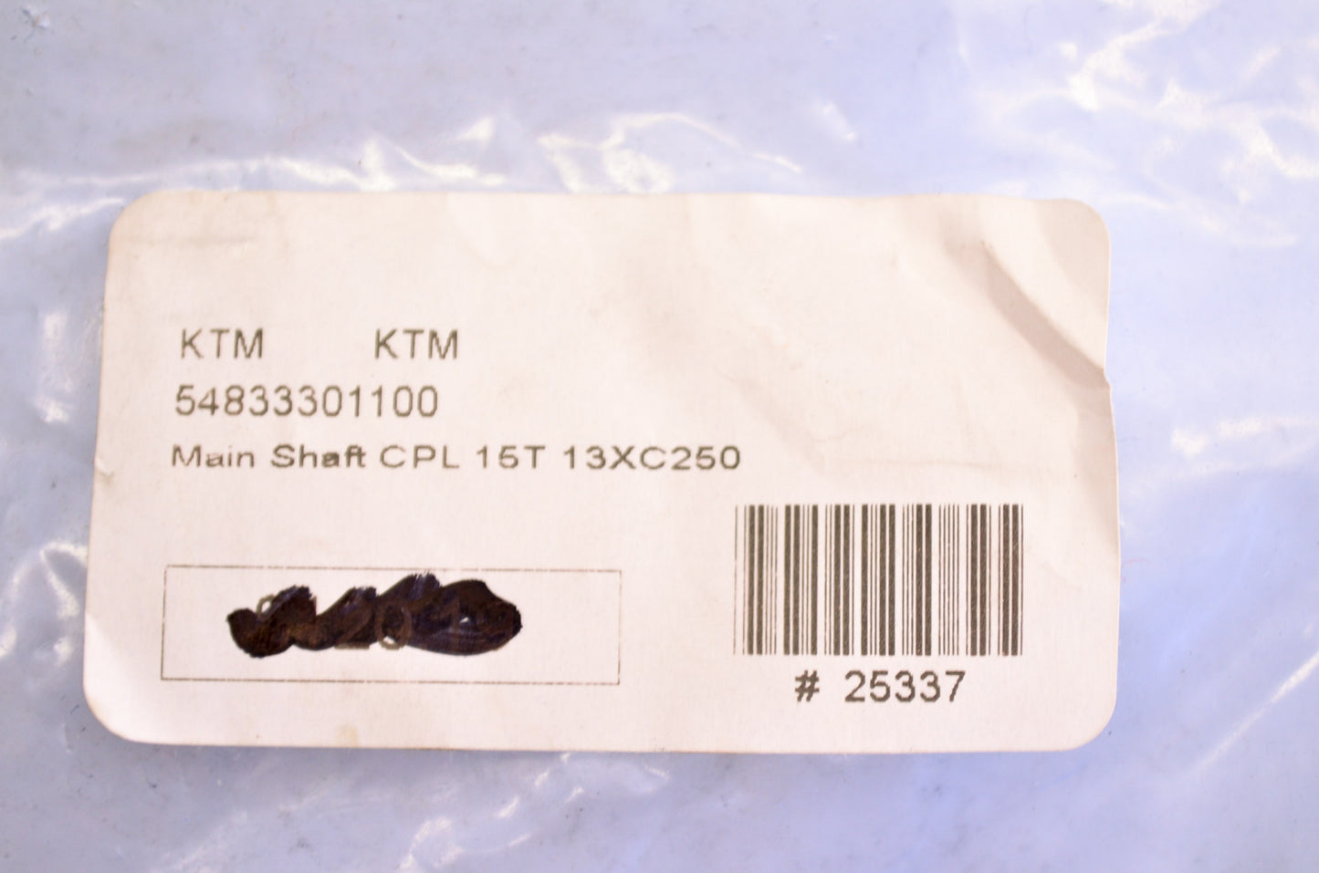 Transmission Main Shaft 13-14 250/300 XC NOS