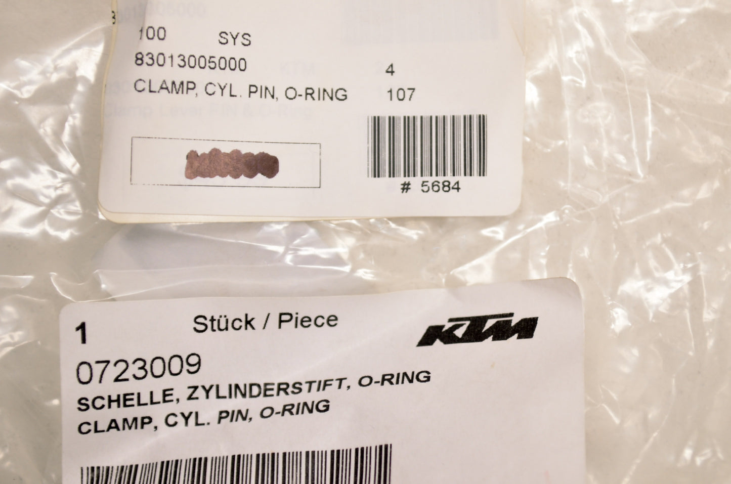 OEM KTM 83013005000 Master Cylinder Clamp Kit NOS