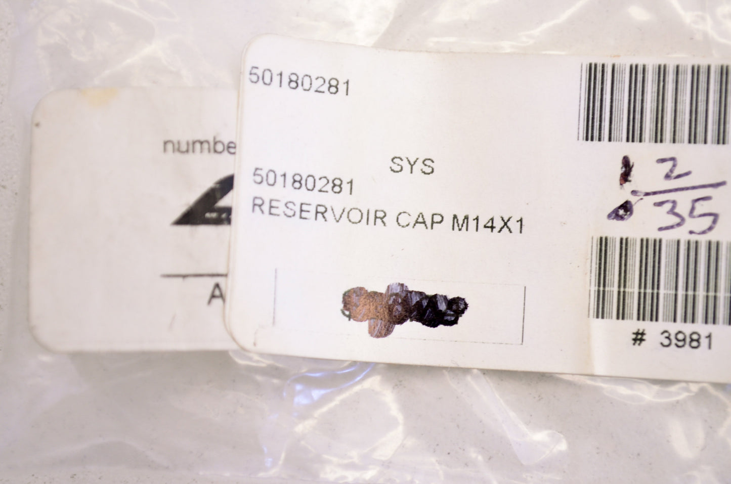 OEM KTM 50180281 M14x1 Reser Cap NOS