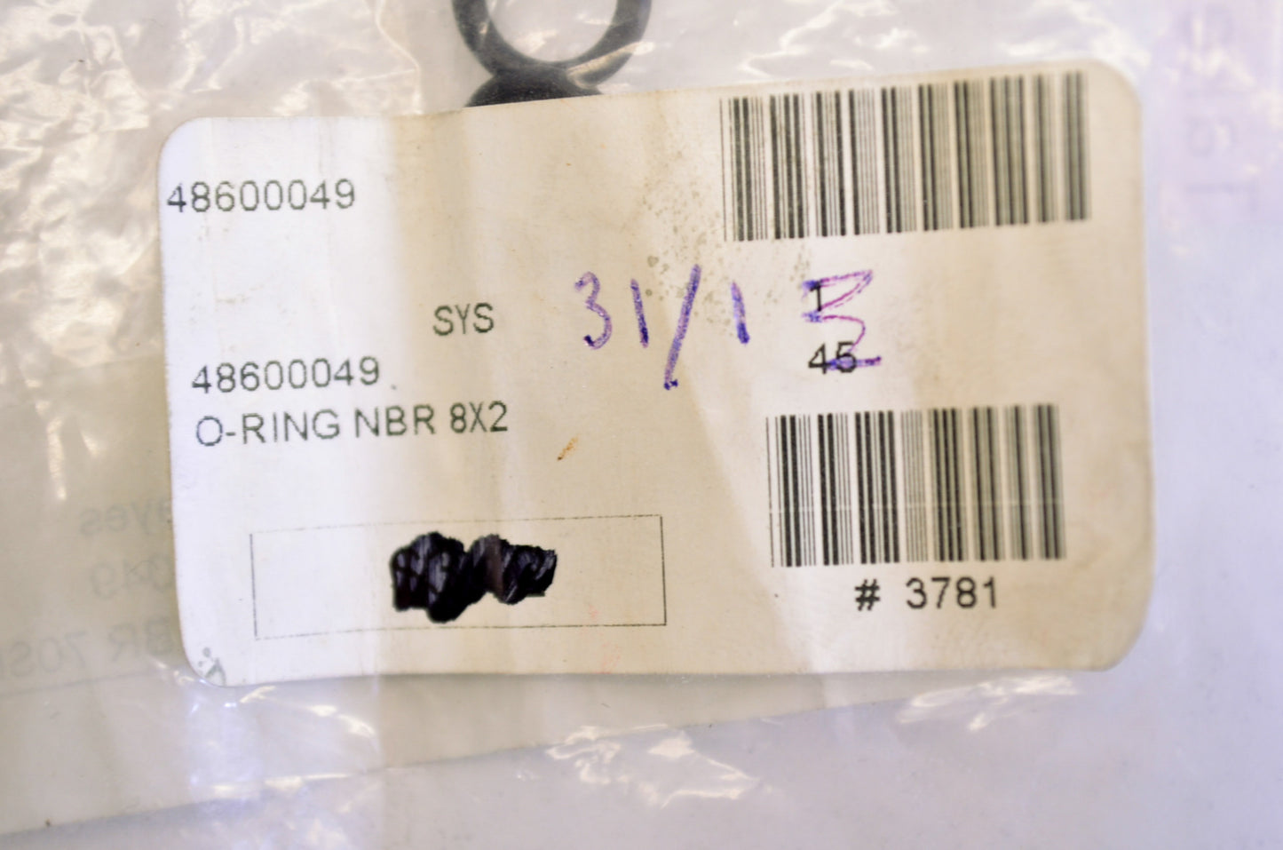 OEM KTM 48600049 O-Ring NBR 8X2 NOS