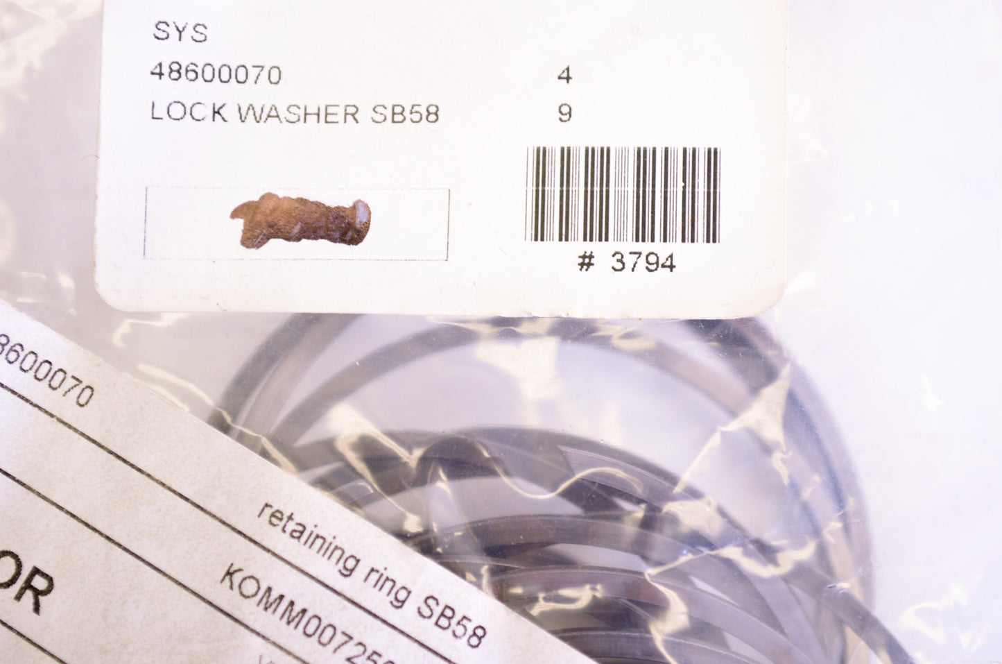 OEM KTM 48600070 Lock Washer SB53 NOS