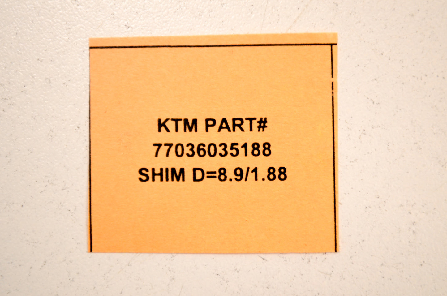 OEM KTM 77036035188 Shim D=8.9/1.88 NOS