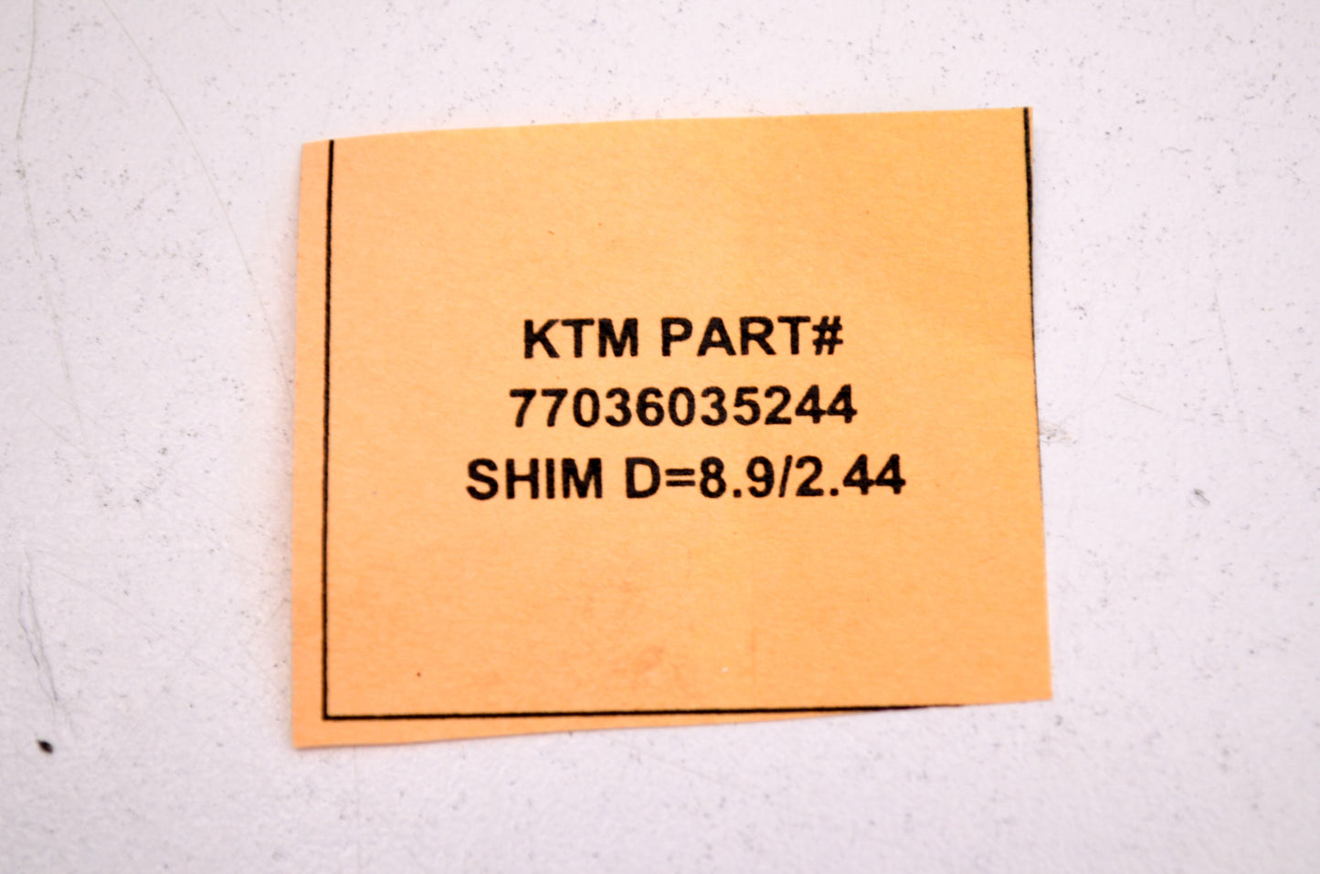 OEM KTM 77036035244 Shim D=8.9/2.44 NOS