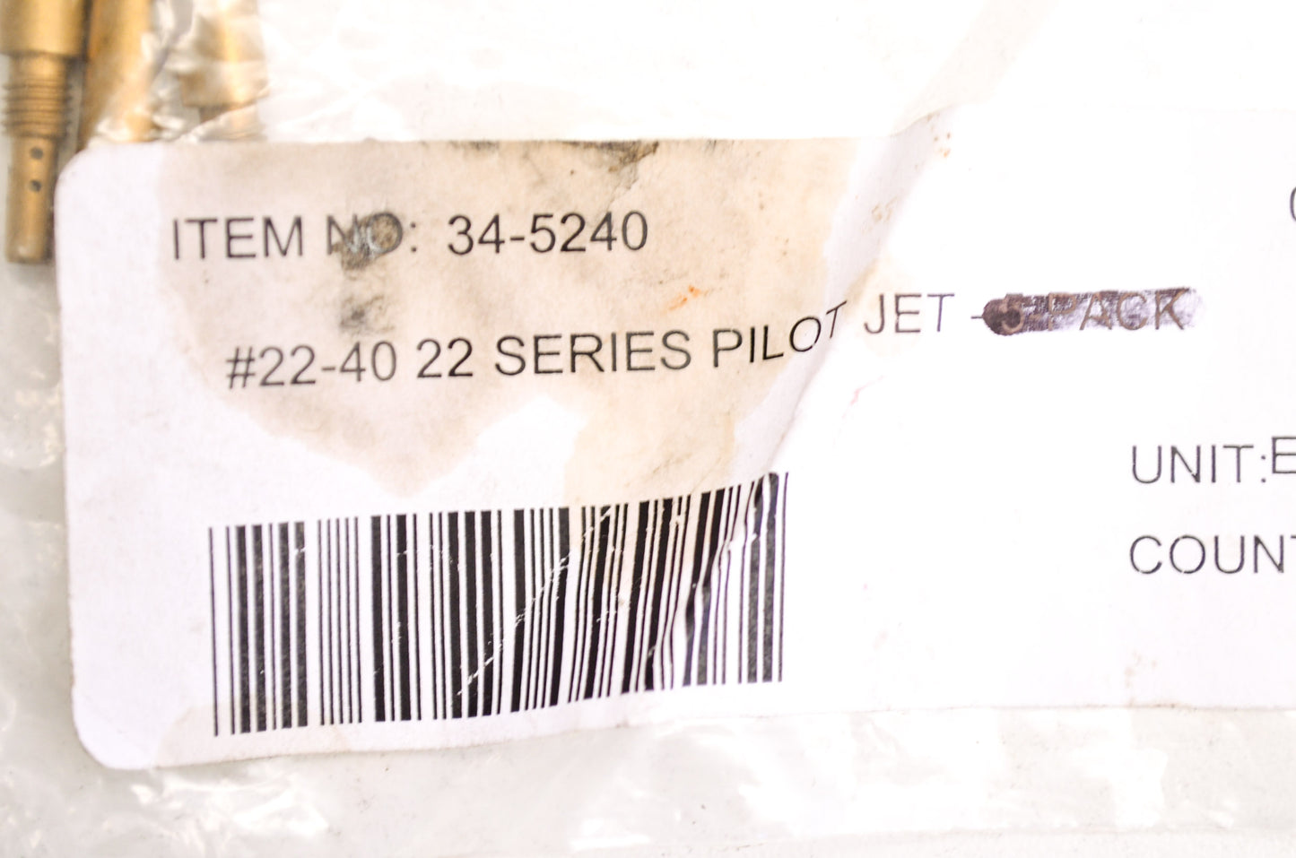 DG 34-5240 22 Series Pilot Jet #40 QTY 4 NOS
