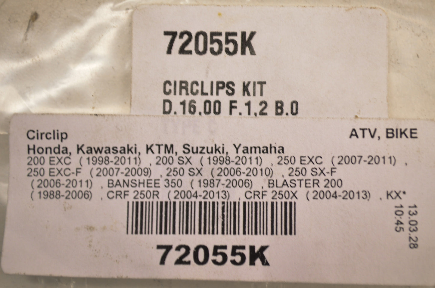 New Vertex Circlip QTY 2 NOS