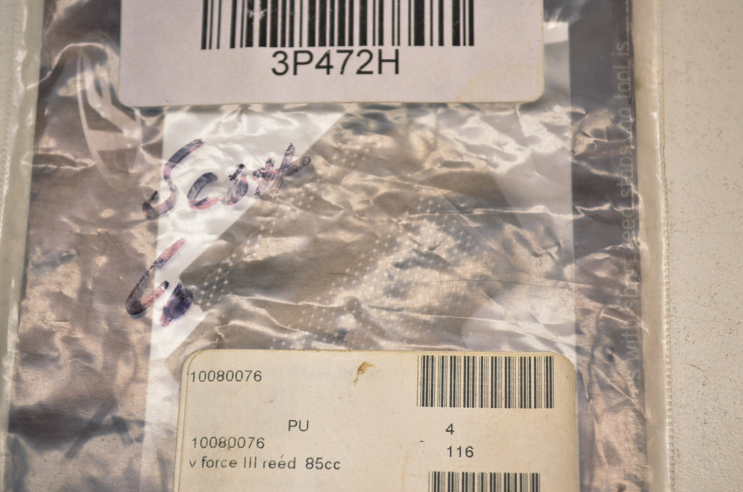Moto Tassinari 3P472H, 10080076 V Force 3 Reed Replacement Kit 85cc NOS