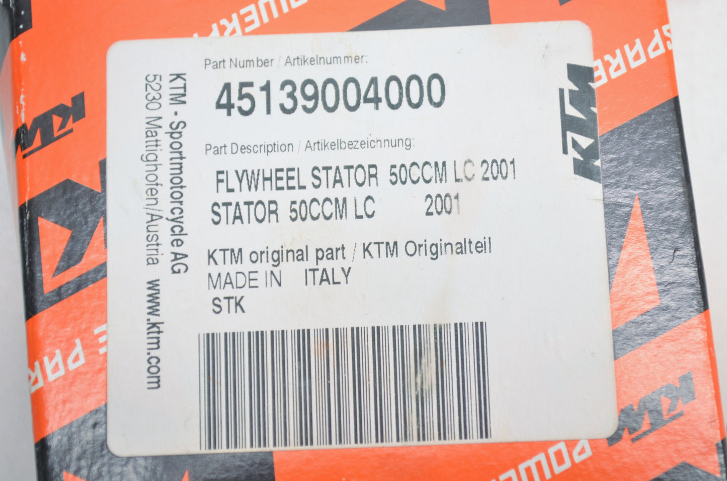 OEM KTM 45139004000 Flywheel Stator 50CCM