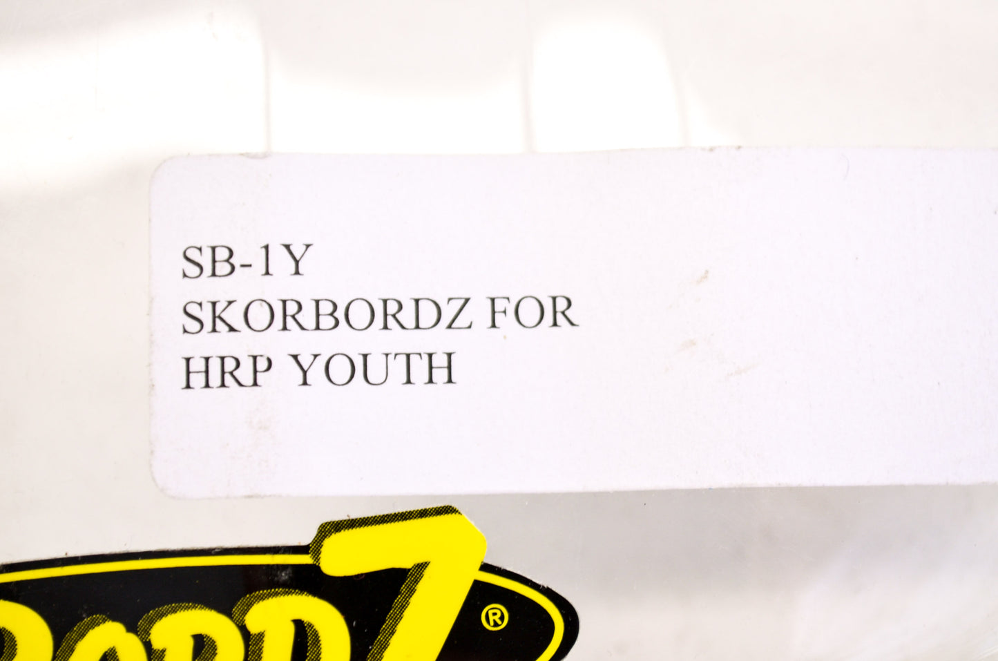 Skorbordz SB-1Y HRP Youth Clear ID Panel NOS
