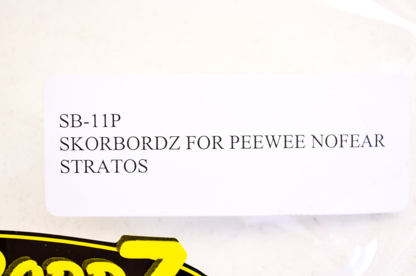 Skorbordz SB-11P Peewee No Fear Stratos Clear ID Panel NOS