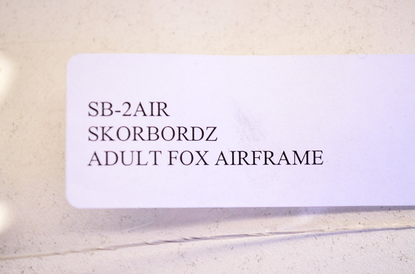 Skorbordz SB-2AIR Adult Fox Airframe Clear ID Panel NOS
