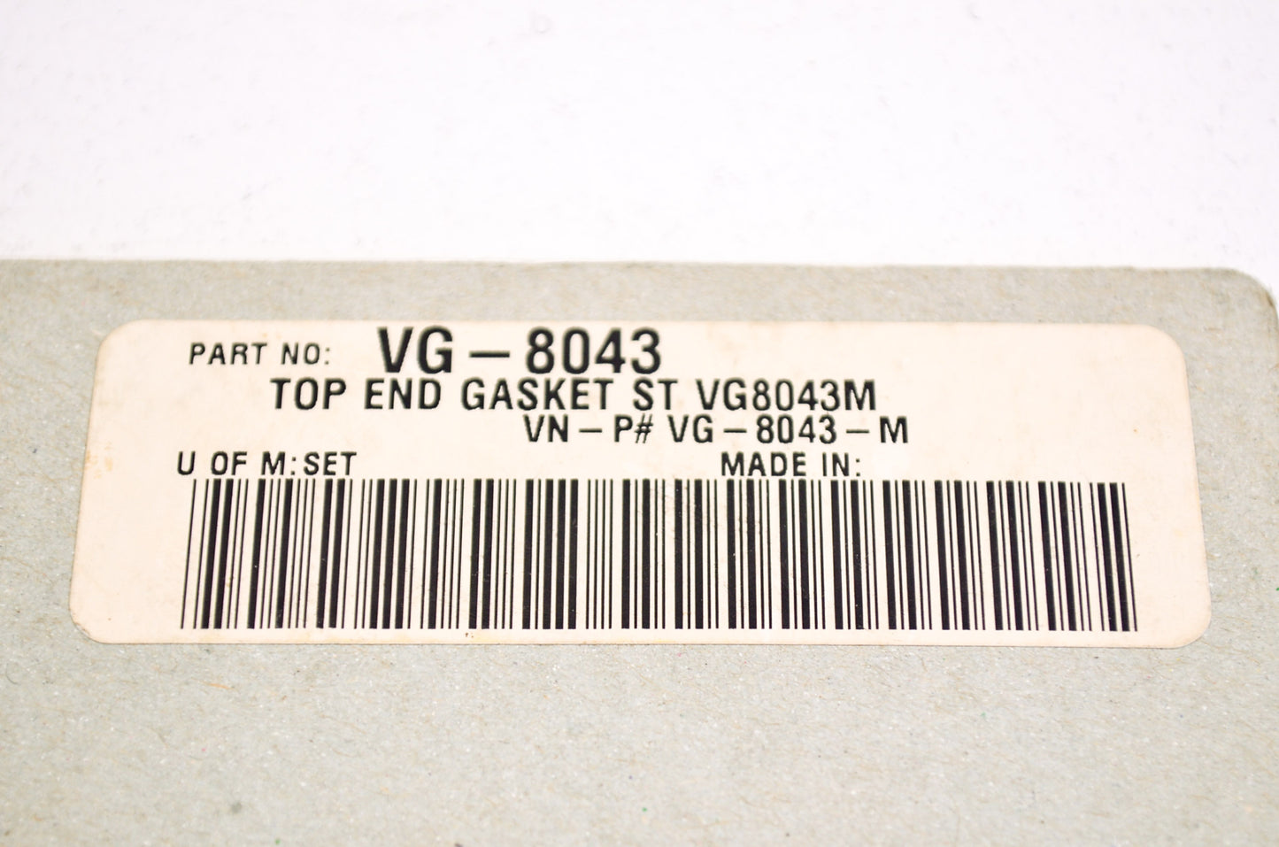 Top End Gasket Kit NOS