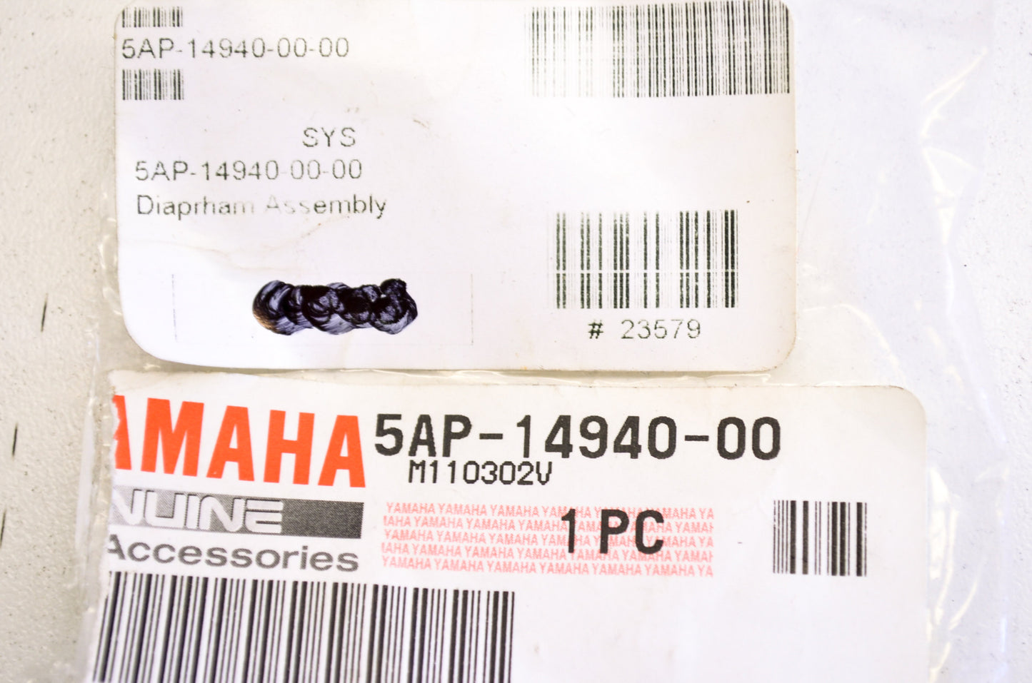 OEM Yamaha 5AP-14940-00-00 Diaphragm Assembly NOS