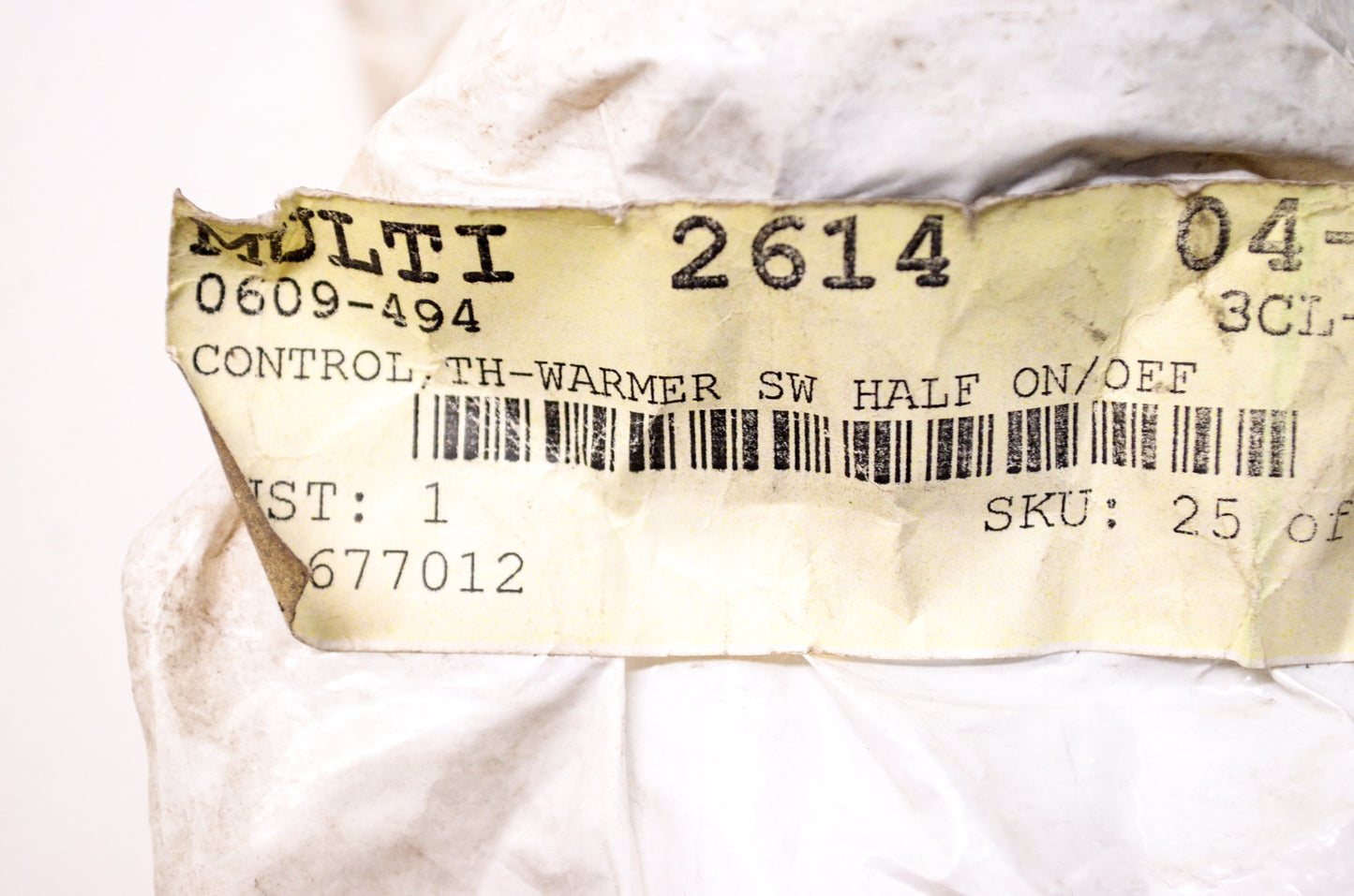 OEM Arctic Cat 0609-494 Left Handwarmer Element NOS