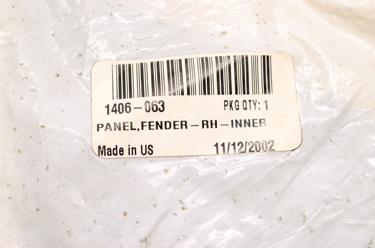 OEM Arctic Cat 1406-063 Inner Right Hand Fender Panel NOS