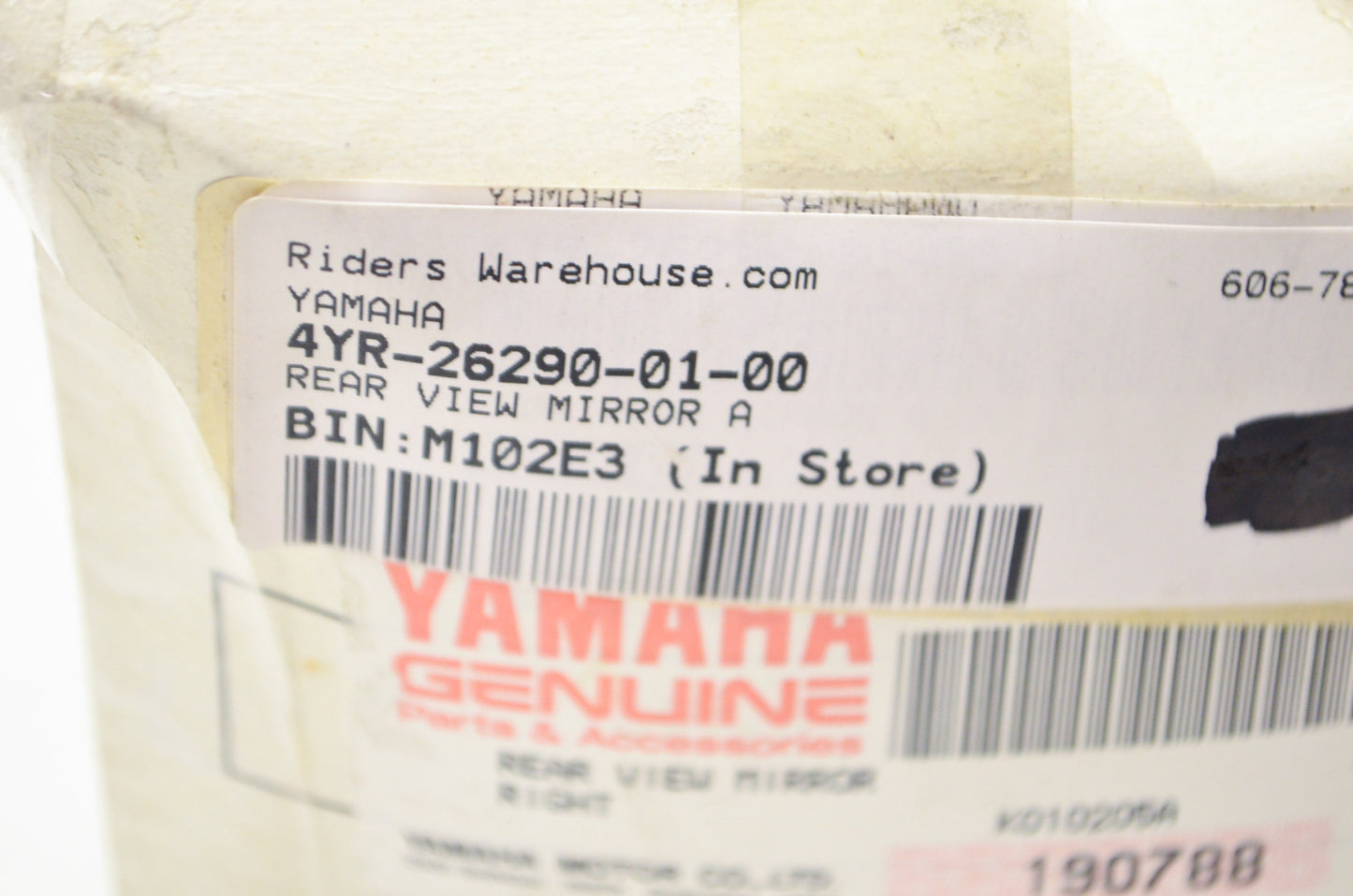 OEM Yamaha 4YR-26290-01-00 Rear View Mirror A NOS