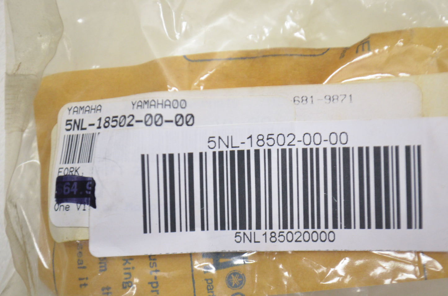 OEM Yamaha 5NL-18502-00-00 Shift Fork 2 NOS
