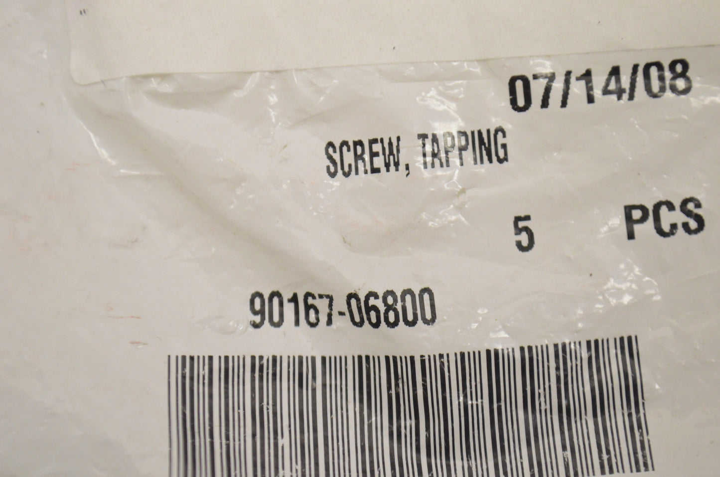 OEM Yamaha 90167-06800-00 Tapping Screw Qty 5 NOS