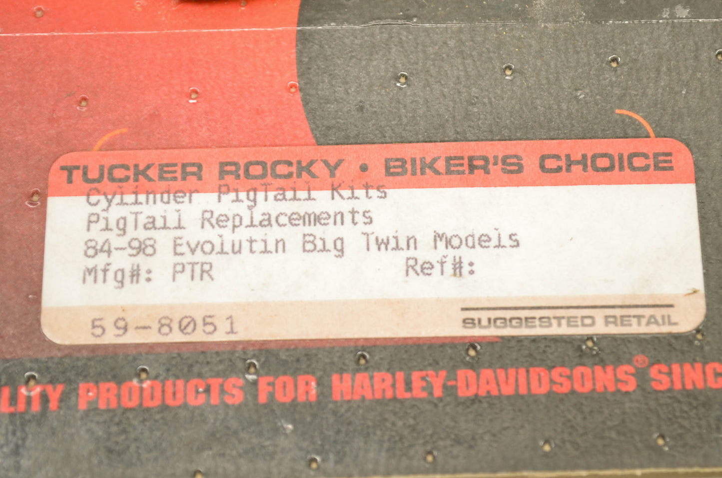 Cylinder Pigtail Kit 84-98 Evolution Big Twin NOS