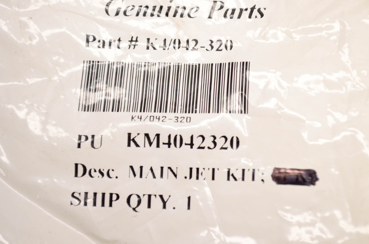 Mikuni KM4042320, K4/042-320 Hex Head Main Jet #320 Qty 2 NOS