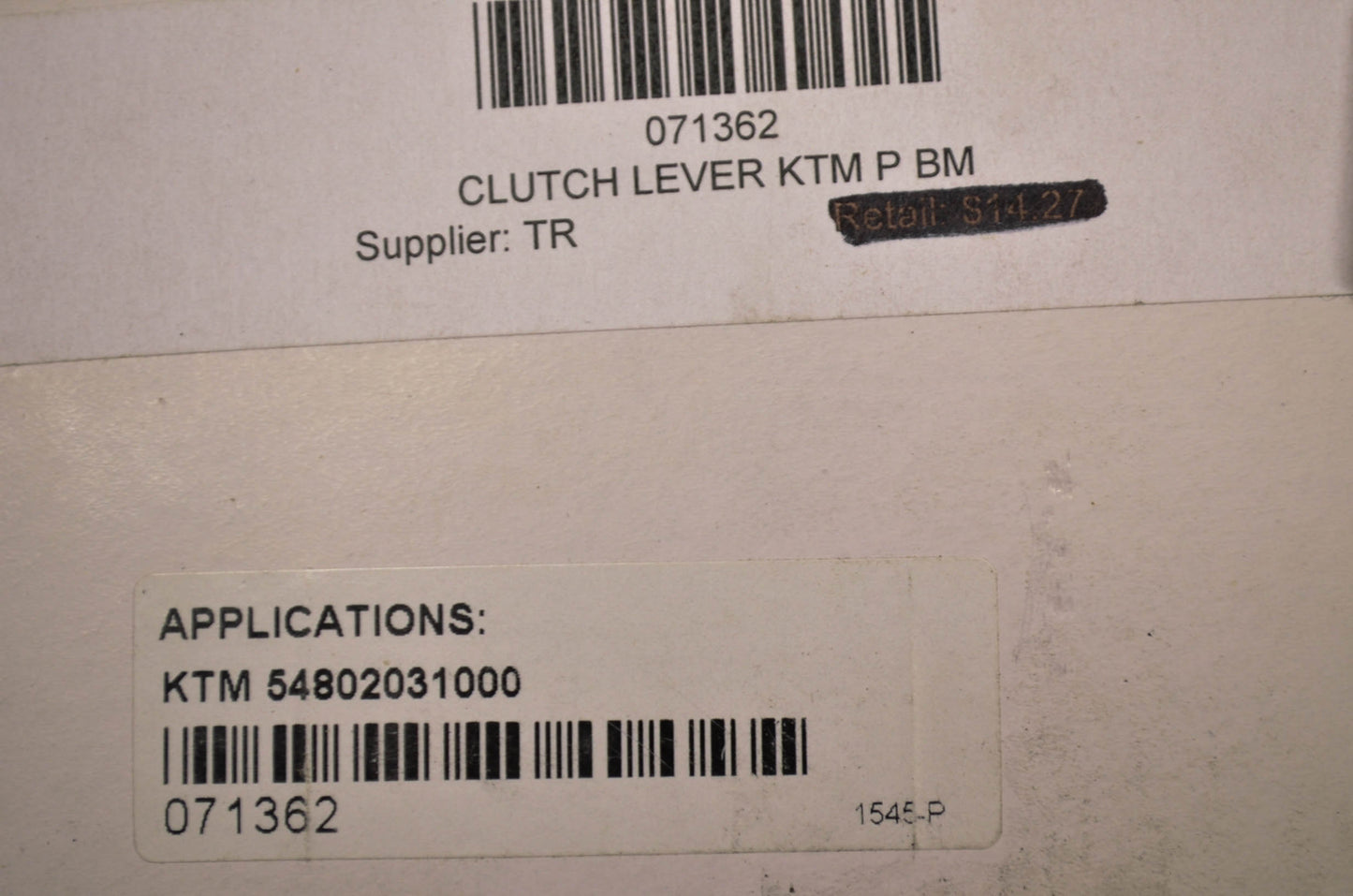 New Bike Master Clutch Lever NOS